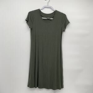 Art Class Green Stretch Skater Cross Front Knee Sheath Dress Girl's XL 14/16